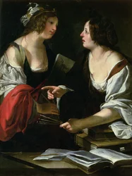 Allegorie van schilderkunst en architectuur, c.1620